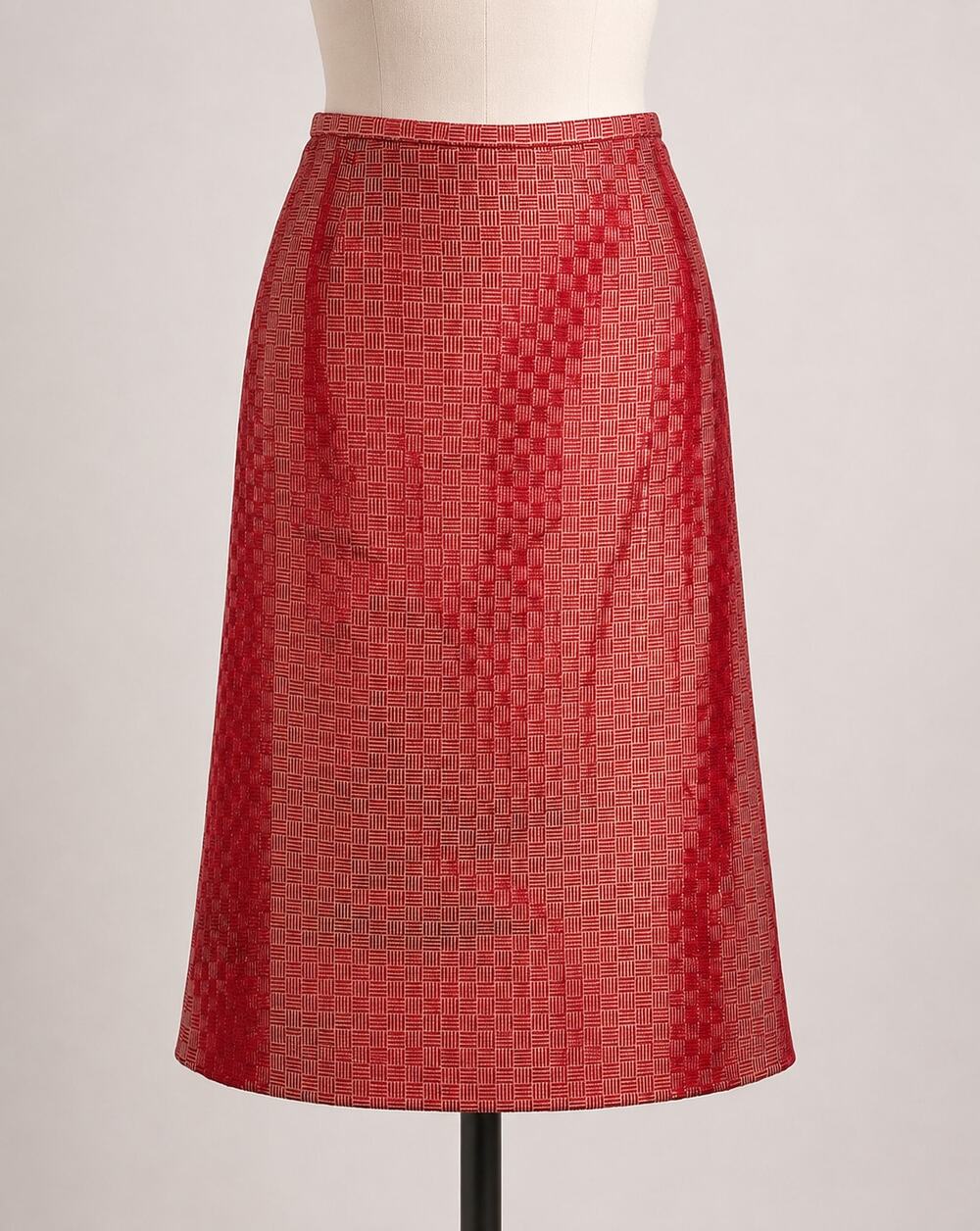 Badgley Mischka | Red Gold Shiny Skirt 14